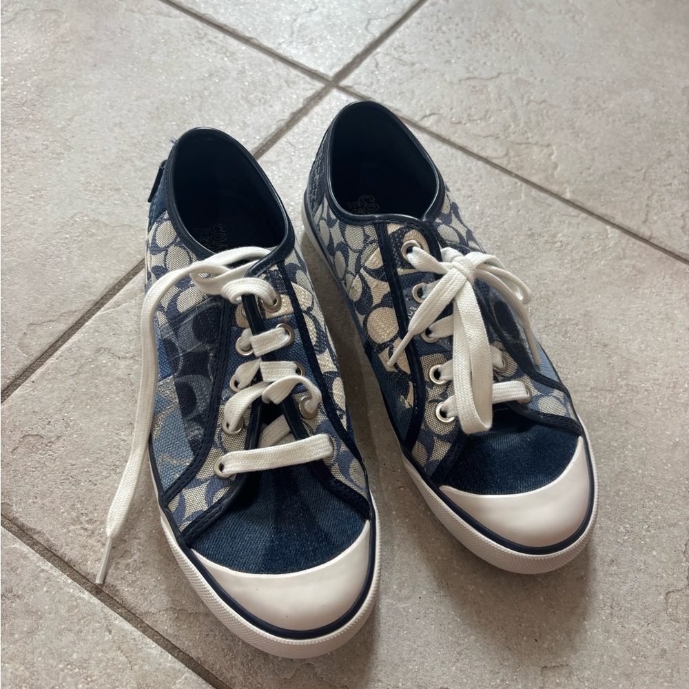 Coach Blue and White Women's Sneakers